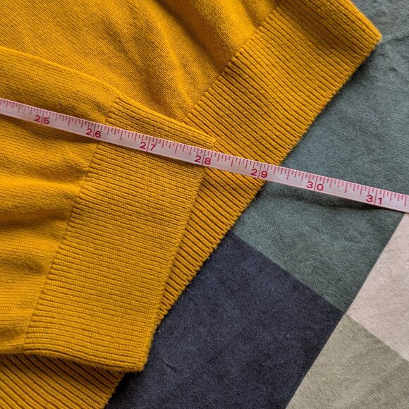 S. Oliver Men Yellow Gold XX-Large Cotton Crewneck Sweater - Picture 7 of 9